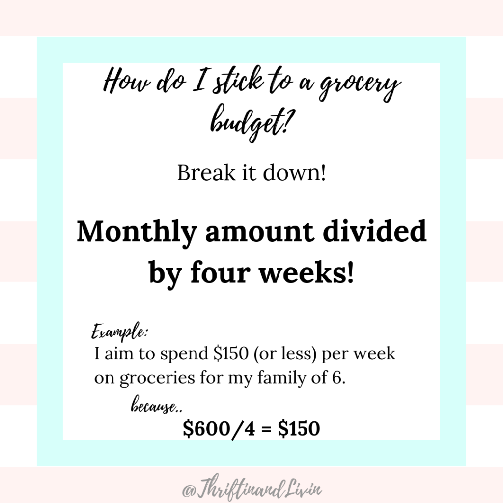 Weekly Grocery Budget Calculator - How Do I Stick to a Grocery Budget? Divide monthly grocery budget by four weeks.